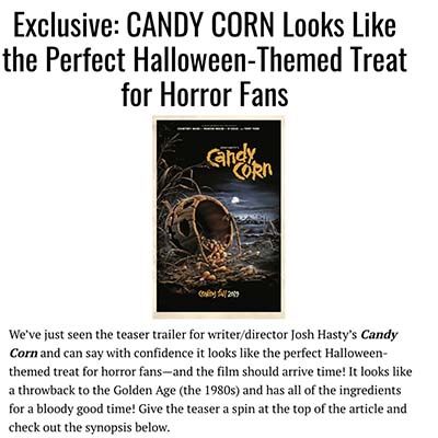 Exclusive: CANDY CORN Looks Like the Perfect Halloween-Themed Treat for Horror Fans